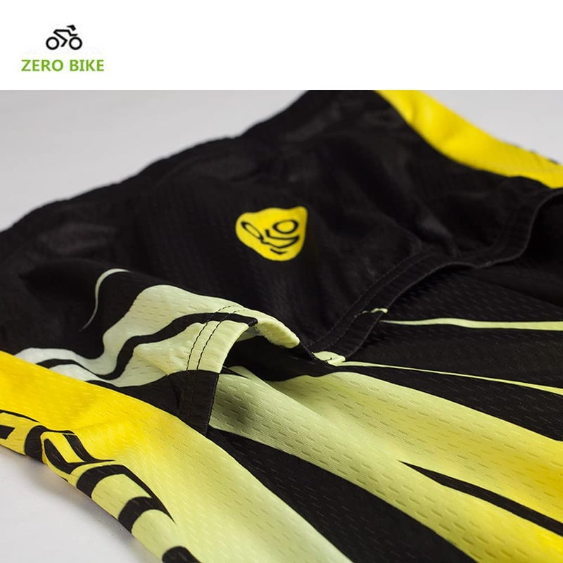 ZEROBIKEÂ® Men Breathable Quick Dry Comfortable Short Sleeve Jersey + Padded Shorts Cycling Clothing Set Cycling Wear Clothes - Image 5